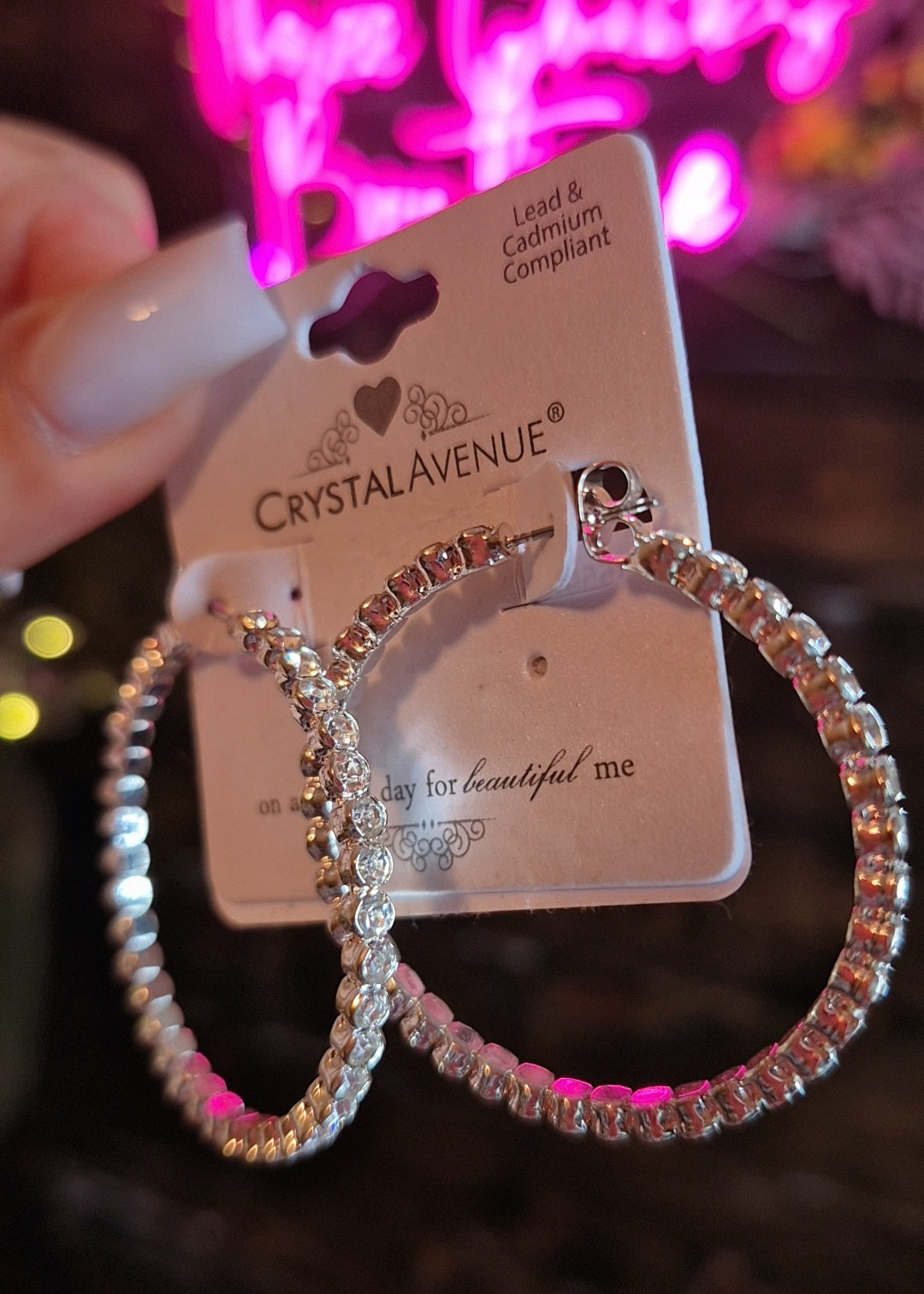 All Around Bling Hoop