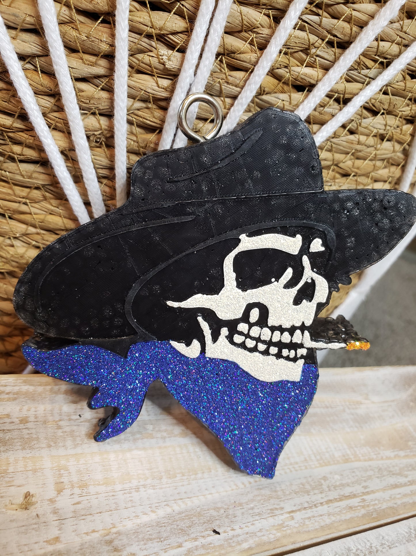 Blue Skull Cowboy