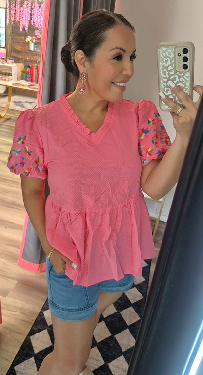 Pink Chica Top