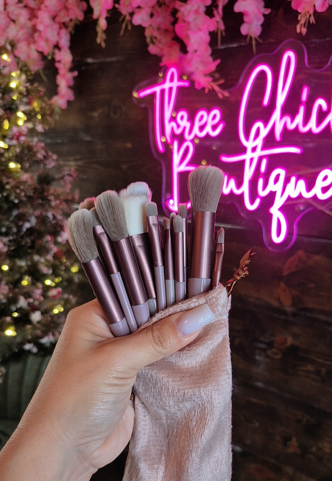 13 Piece Make-Up Brush Set- Mocha