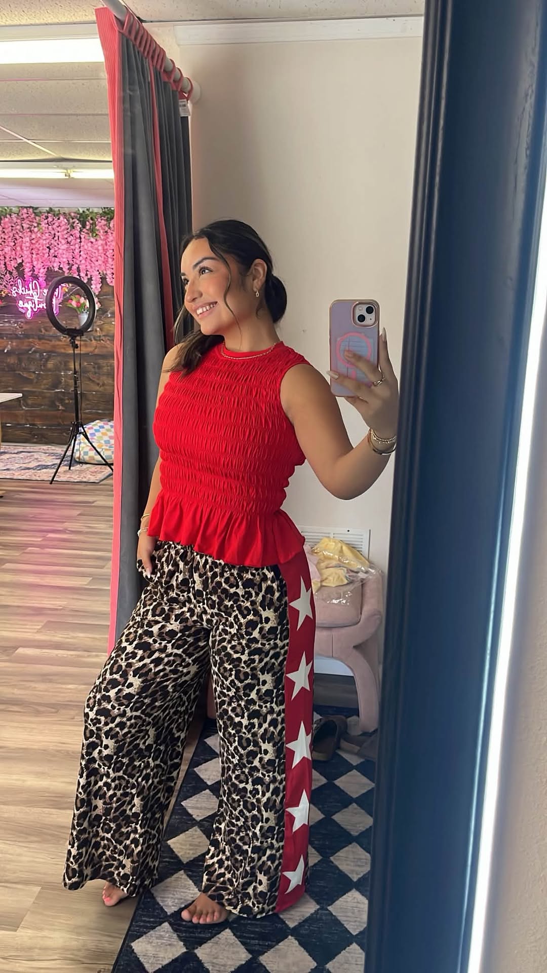 Leopard Star Pant