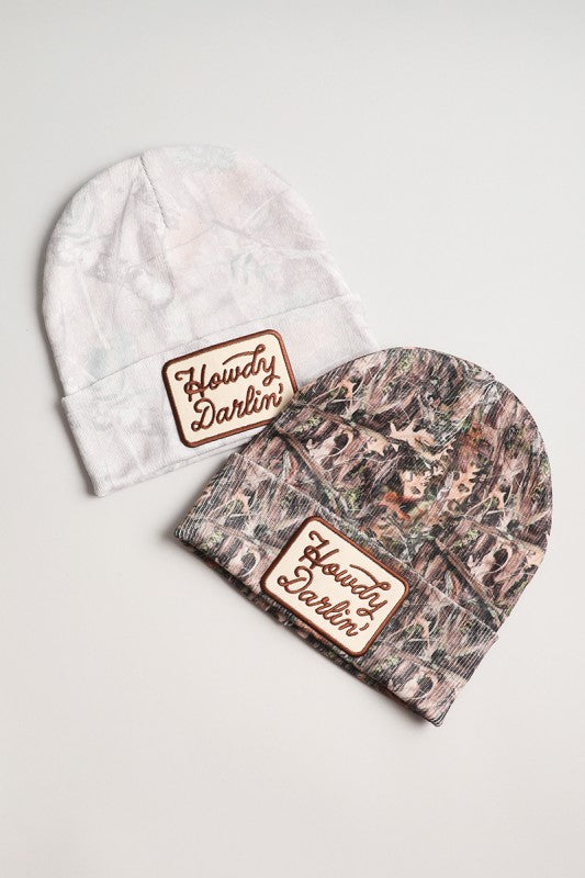 Howdy Darlin' Camo Beanie