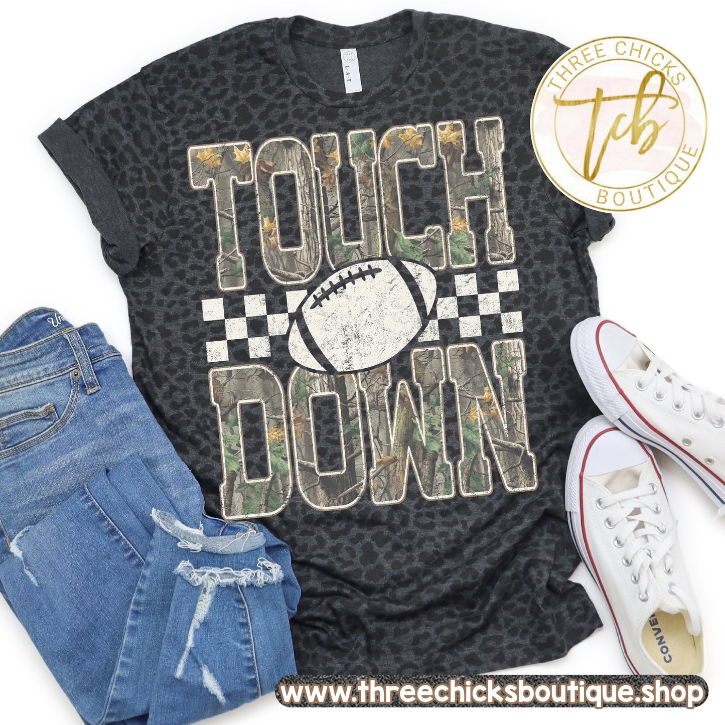 Touch Down Leopard Tee