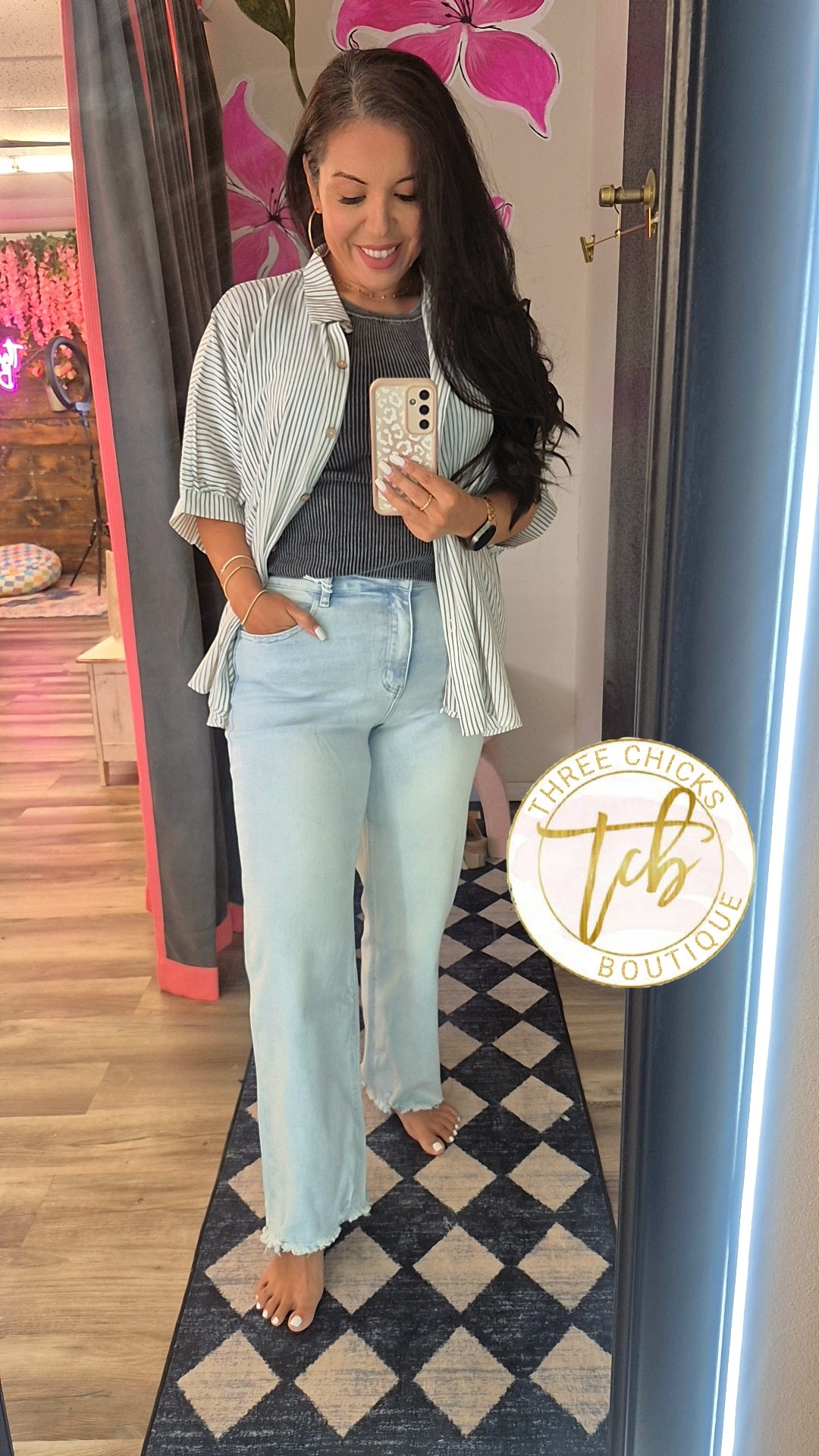 Lightwash Hem Jean