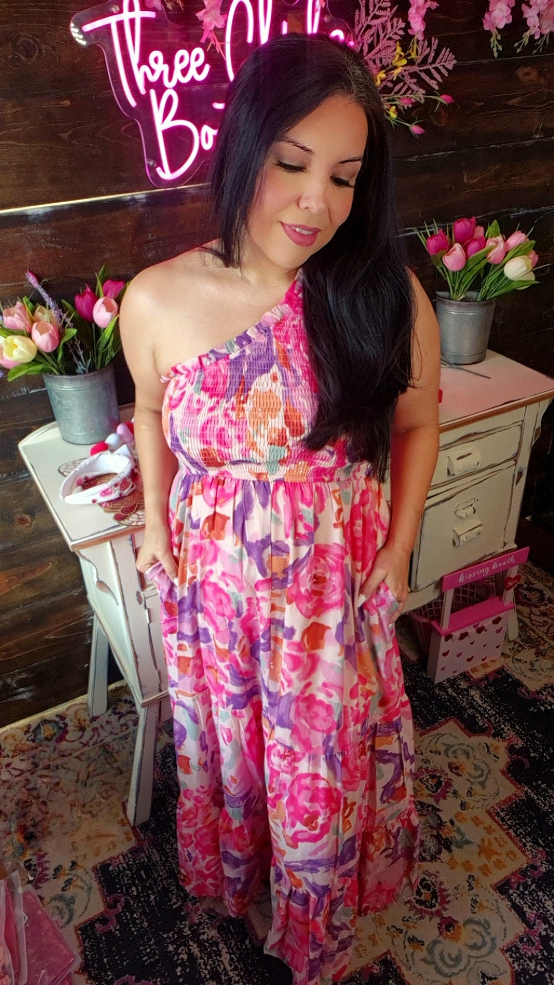 Spring Time Watercolor Maxi